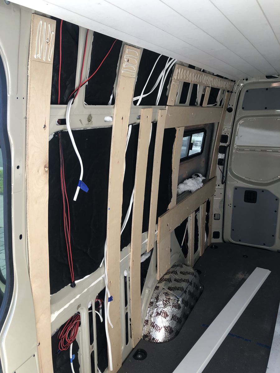 Van build — cabinet construction