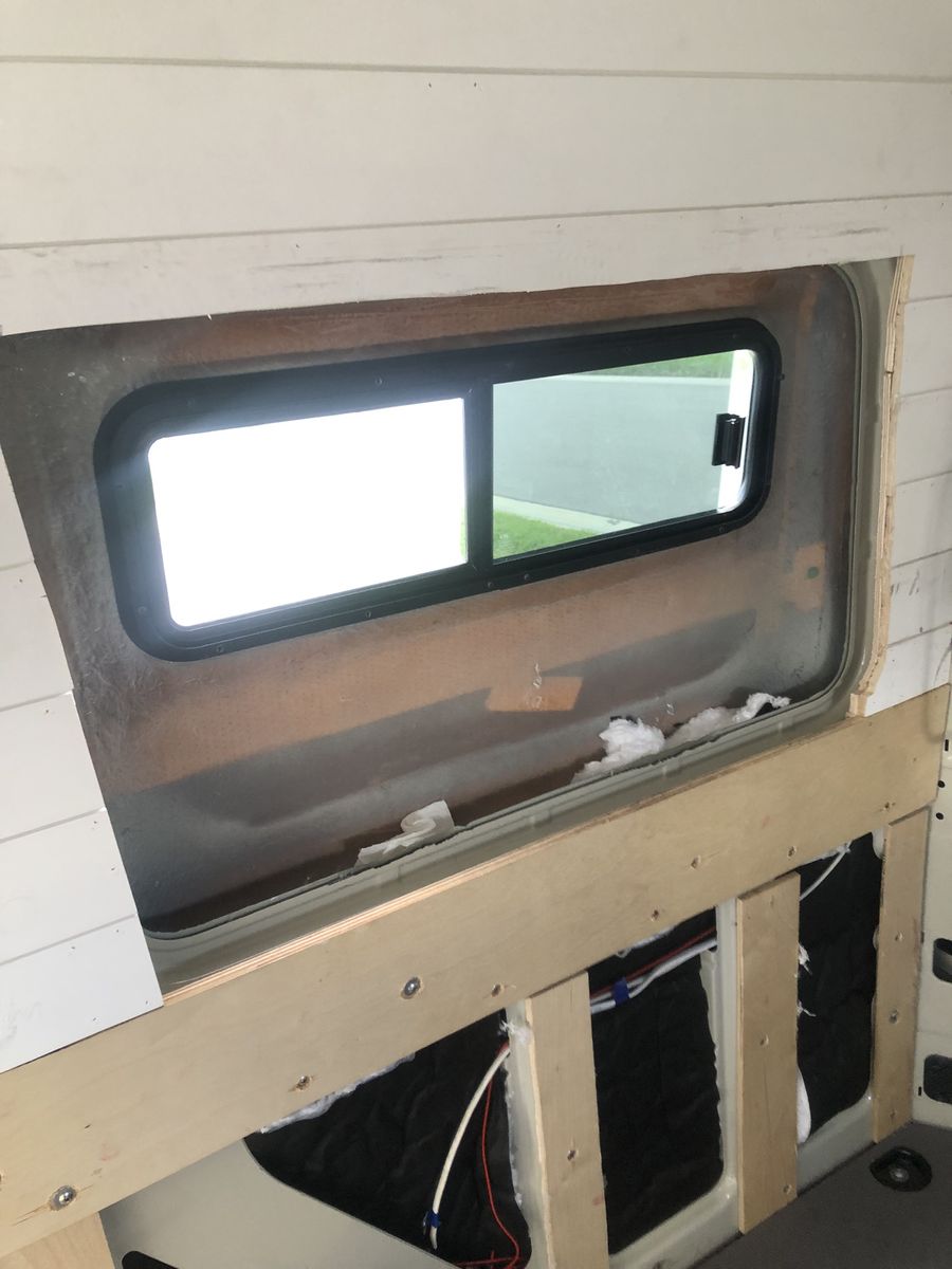 Van build — cabinetry installation