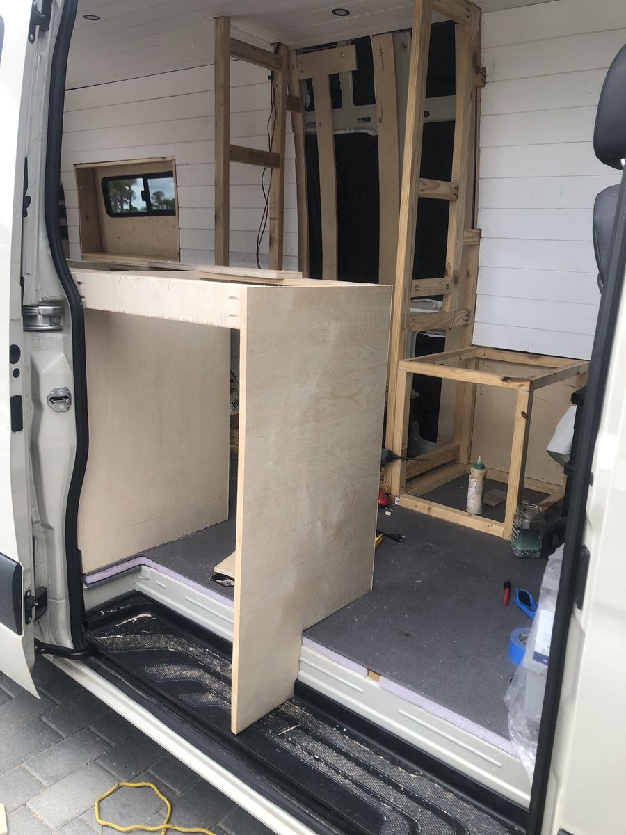 Van build — side panel construction